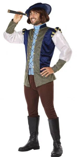 Disfraz de Navegante Cristóbal Colón para Hombre Medievales Atosa